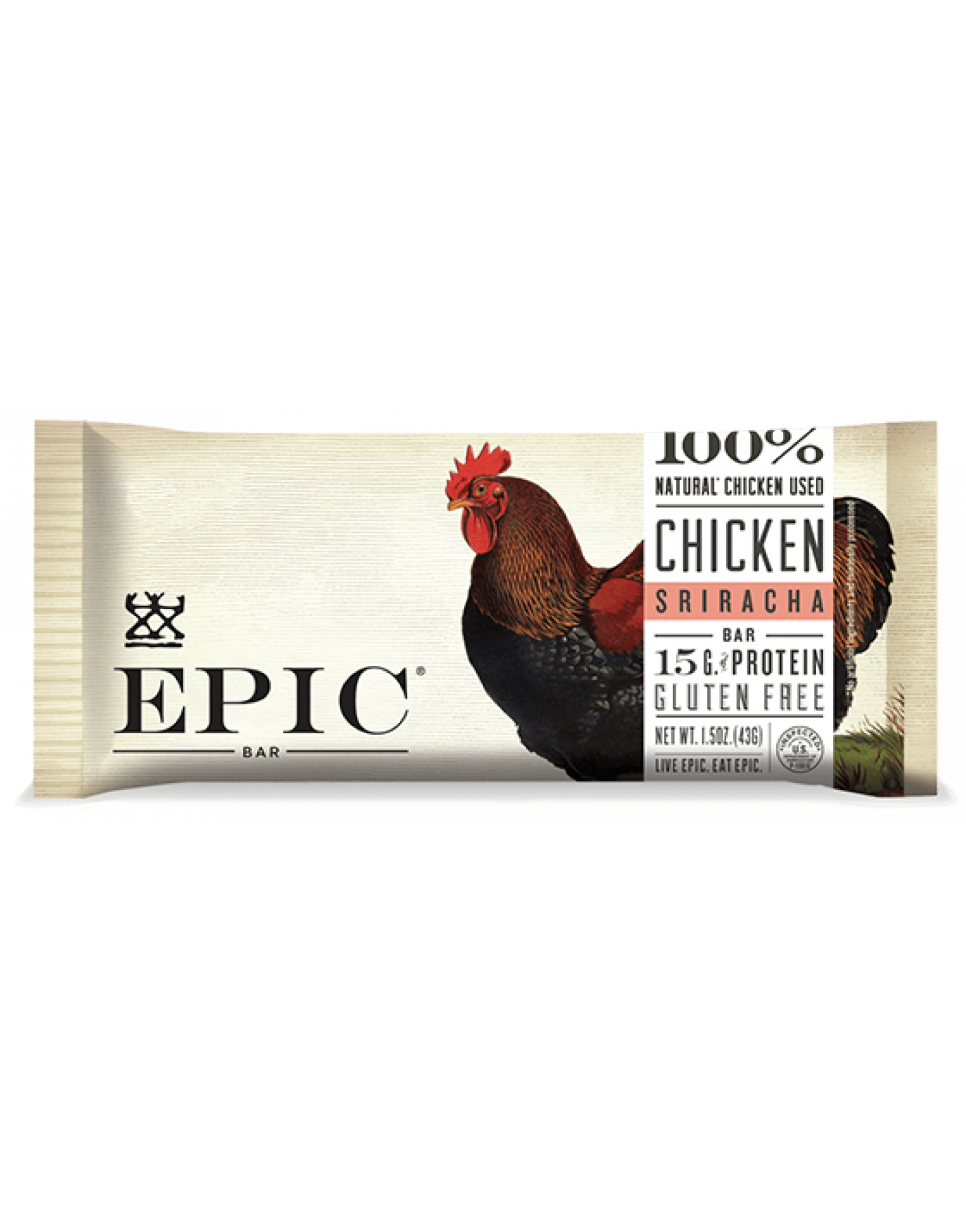 EPIC Keto and Paleo Friendly Chicken Sriracha Protein Bars Healthy