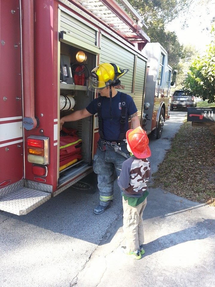 Firefighters Attend Boy With Autism's Birthday Party