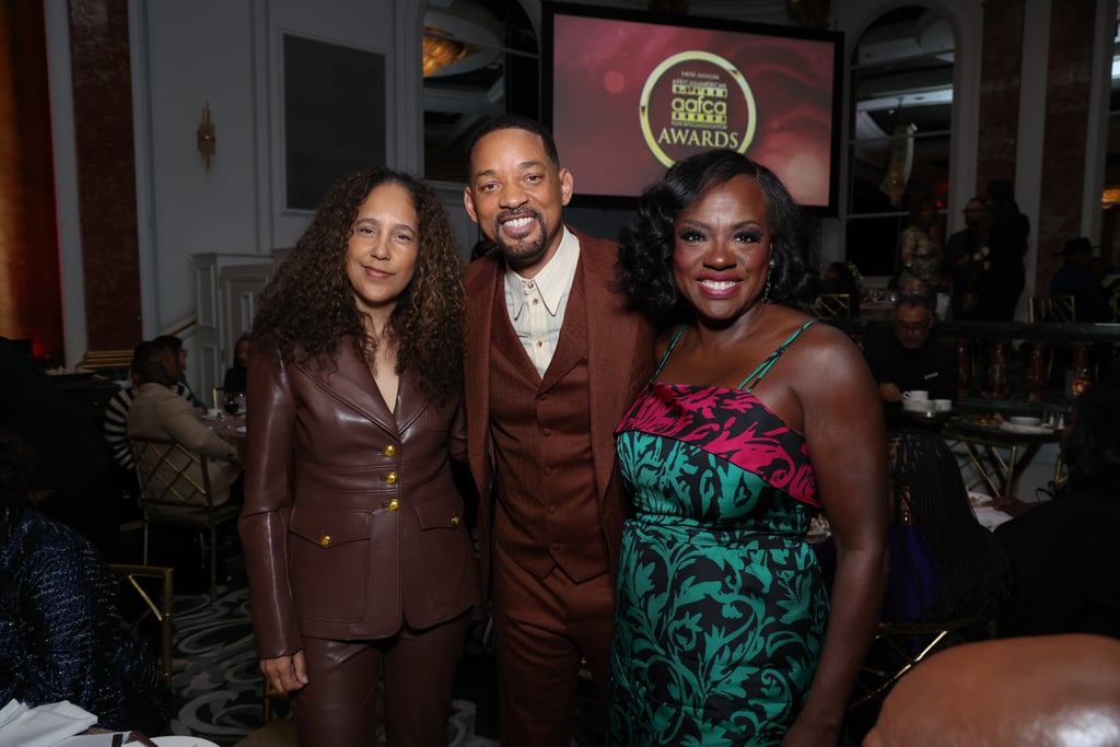 Gina Prince-Bythewood, Will Smith, and Viola Davis at the 2023 AAFCA Awards