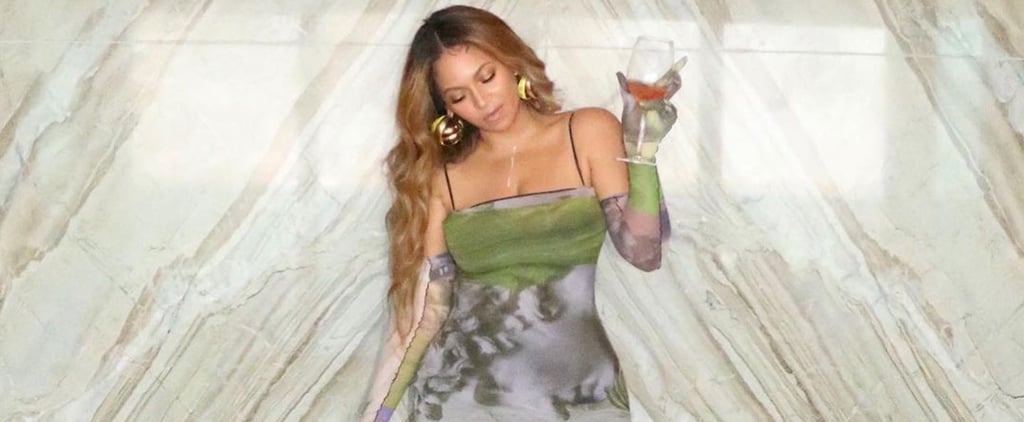 Beyoncé's Mesh Dress and Gloves by Sustainable Brand Auné