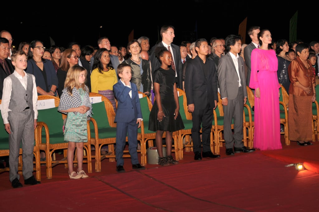 Angelina Jolie and Her Kids at Movie Premiere in Cambodia