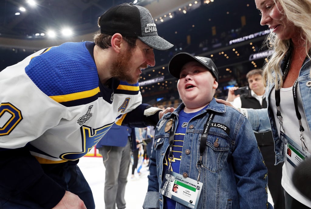 Laila Anderson St. Louis Blues Superfan at Stanley Cup