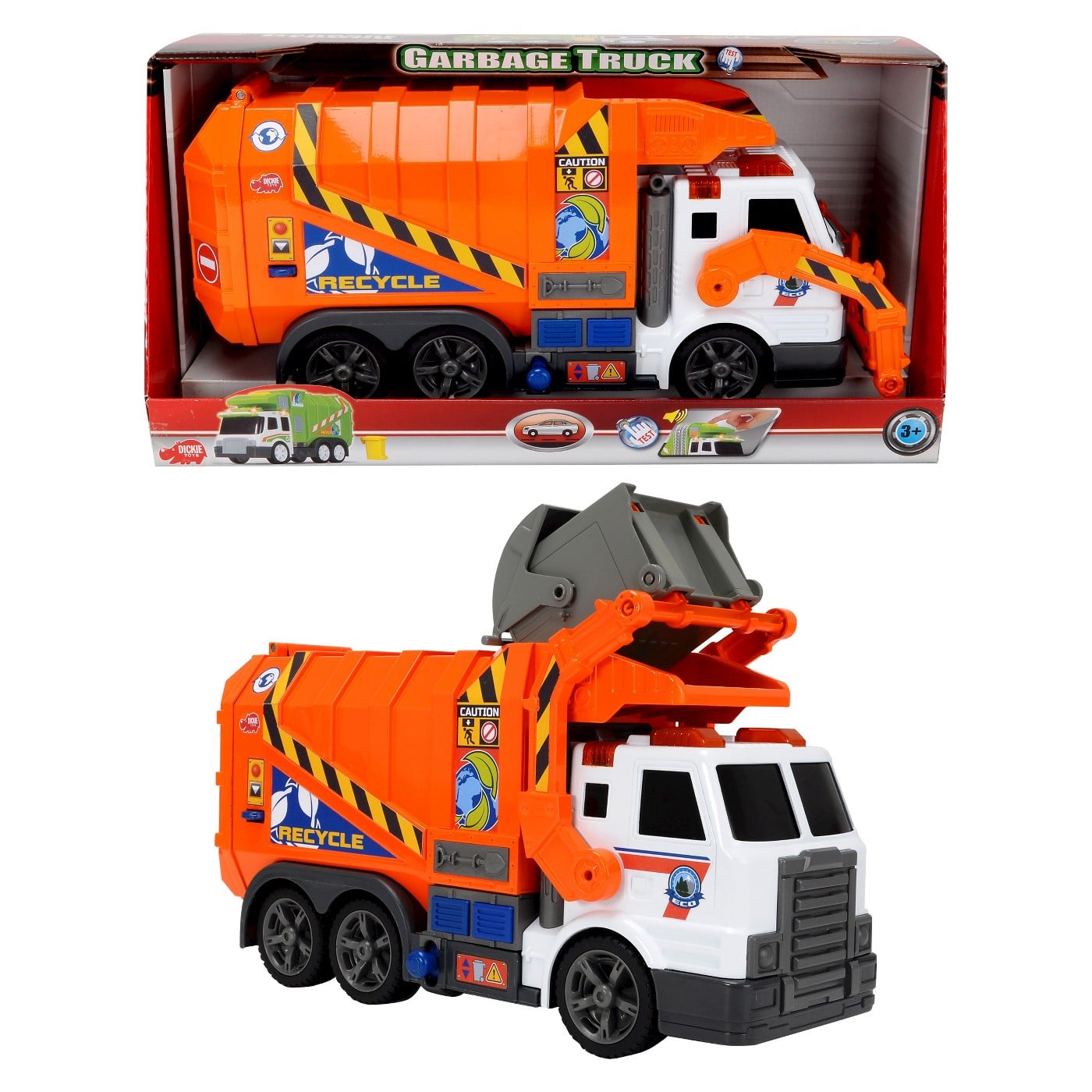 Dickie toys action series 16 inch garbage truck cheap