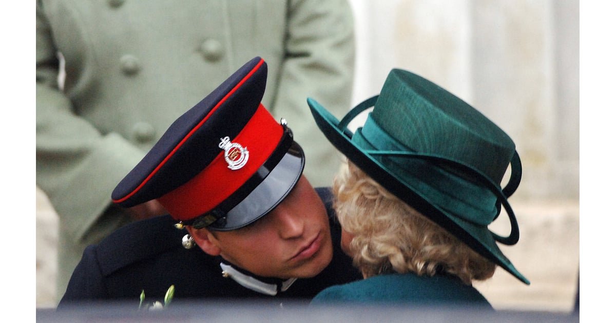 In December 2006, William kissed Camilla goodbye after the Prince