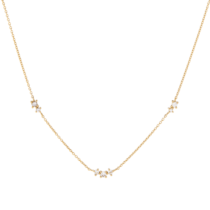 Mejuri Floating Sapphire Necklace How to Layer Your Necklaces and