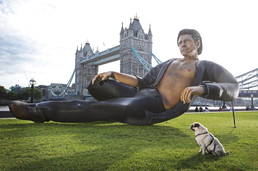 Giant Jeff Goldblum Sculpture in London