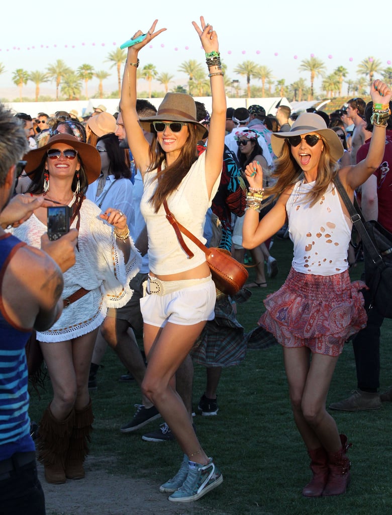 Alessandra Ambrosio struck a pose.