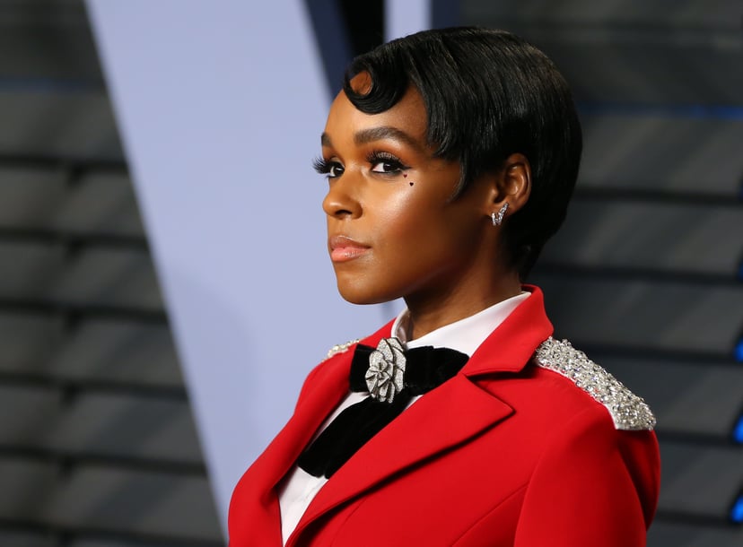 Janelle Monae attends the 2018 Vanity Fair Oscar Party following the 90th Academy Awards at The Wallis Annenberg Center for the Performing Arts in Beverly Hills, California, on March 4, 2018.  / AFP PHOTO / JEAN-BAPTISTE LACROIX        (Photo credit shoul