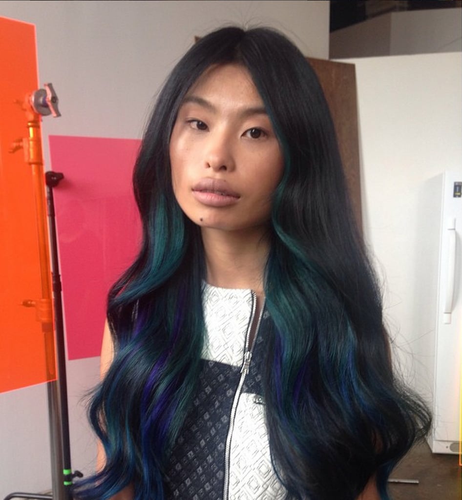 Oil Slick Hair Color Trend Popsugar Beauty