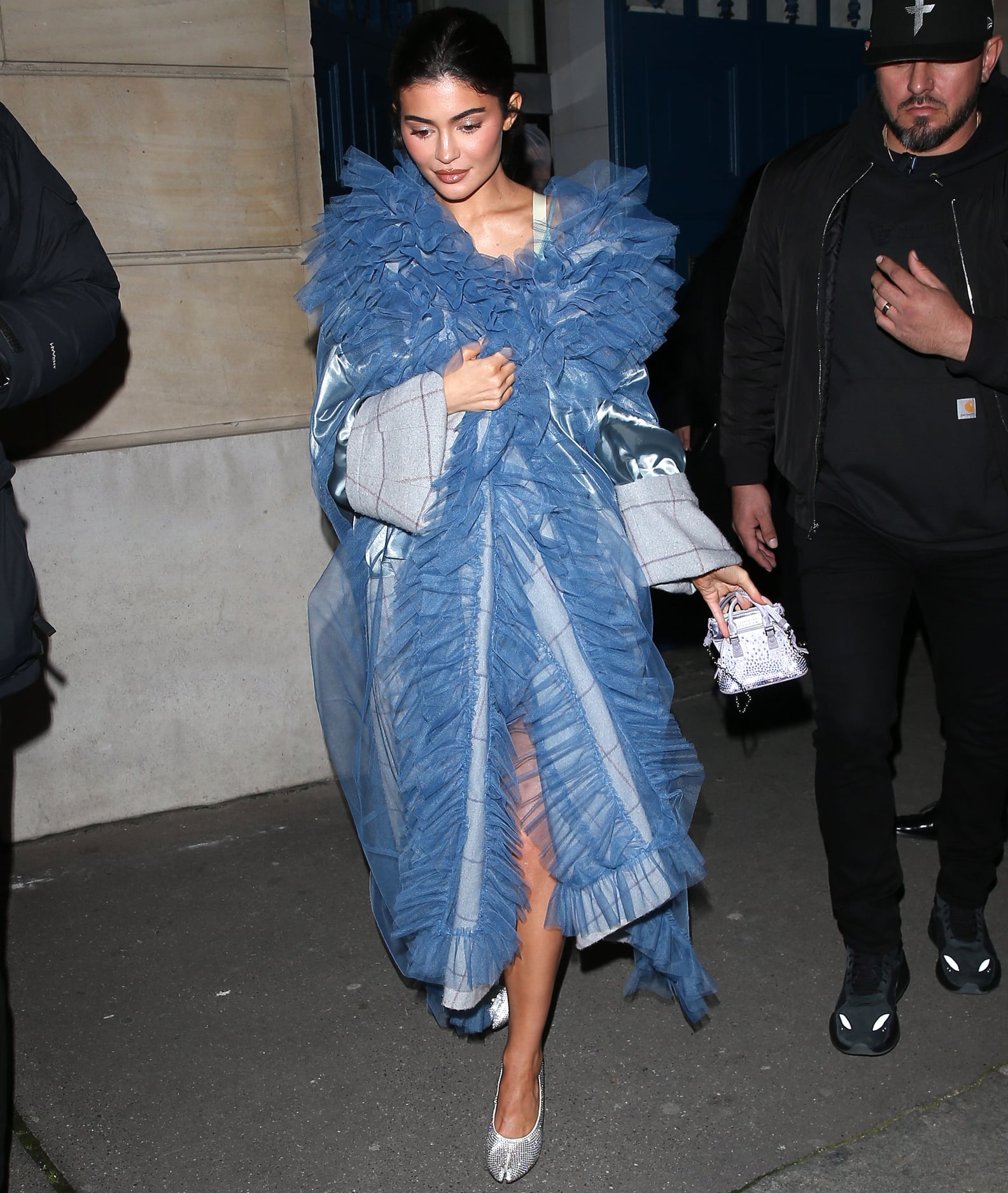 Kylie Jenner's Margiela Minidress and Crystal Pumps | POPSUGAR Fashion