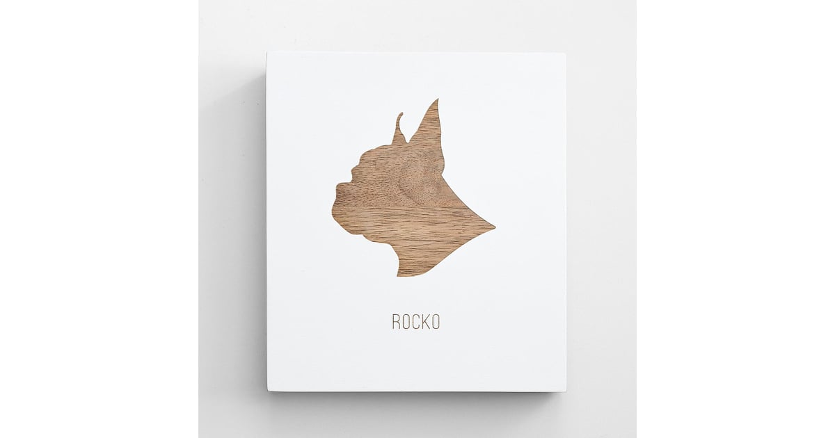 Pet Portrait Wooden Wall Art ($29) | Customizable Pet Gifts | POPSUGAR