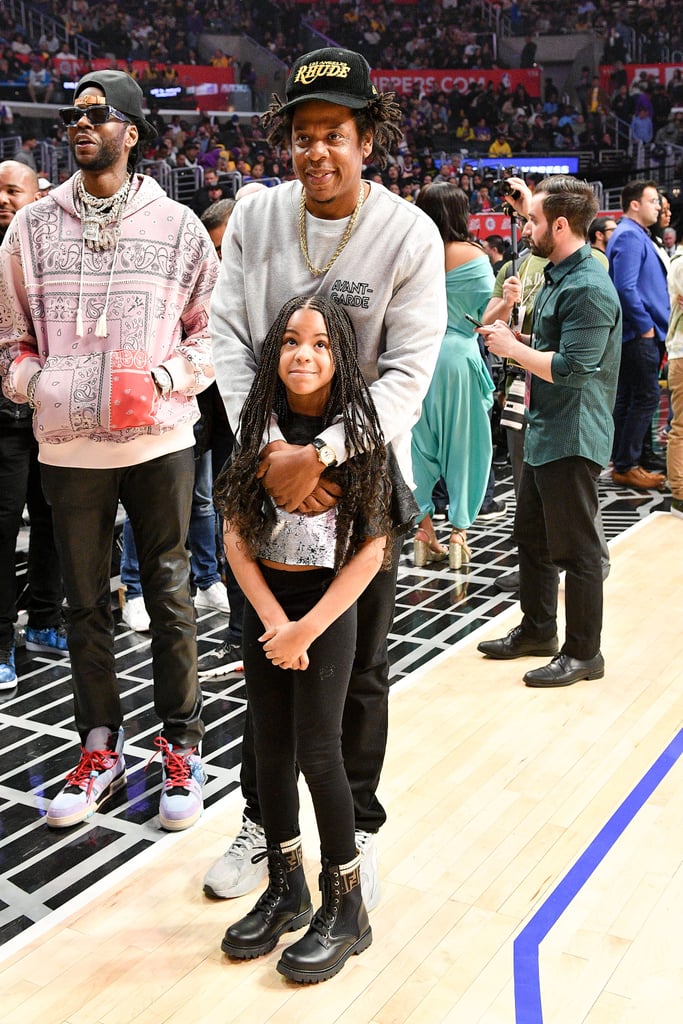 Blue Ivy Wore Fendi Boots to the Lakers Game With JAY-Z | POPSUGAR ...