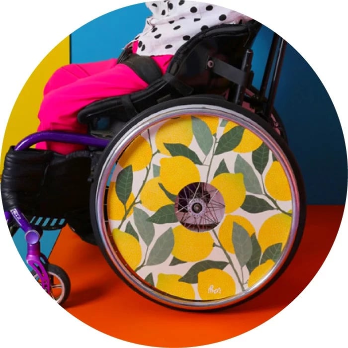 Katerina Kerouli Lemons Wheelchair Covers