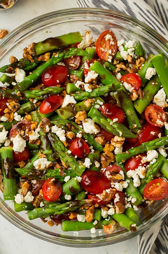 Ensalada de Espárragos, Tomate y Feta