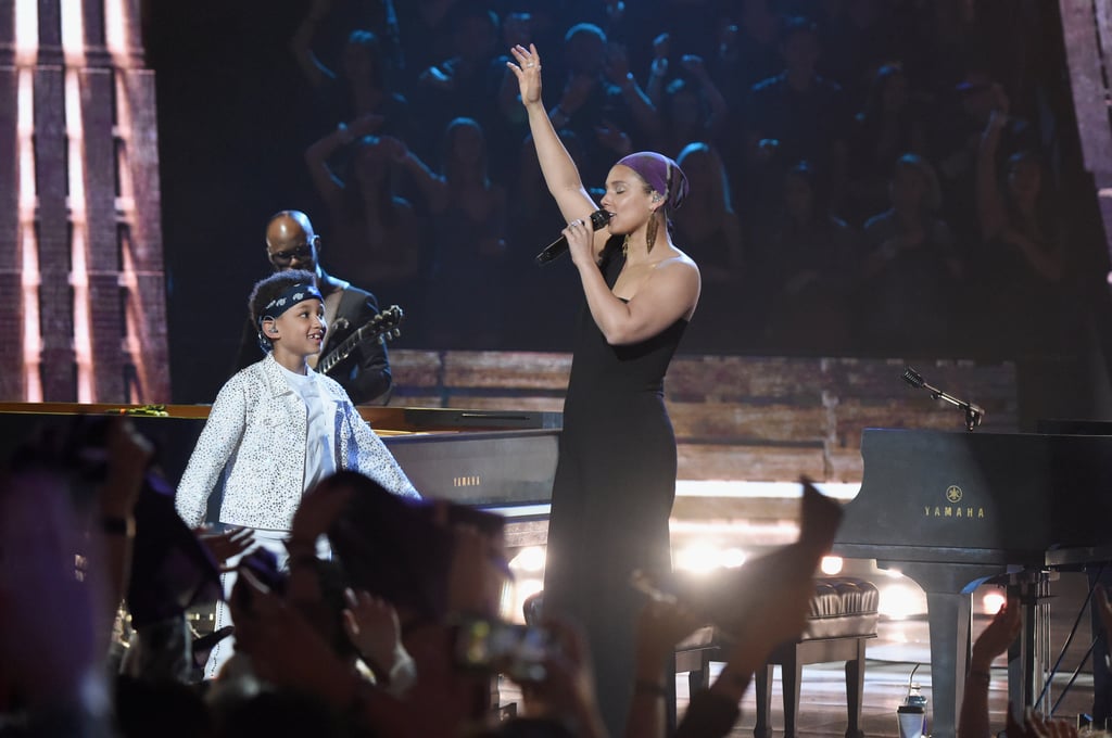 Alicia Keys With Her Sons at 2019 iHeartRadio Music Awards