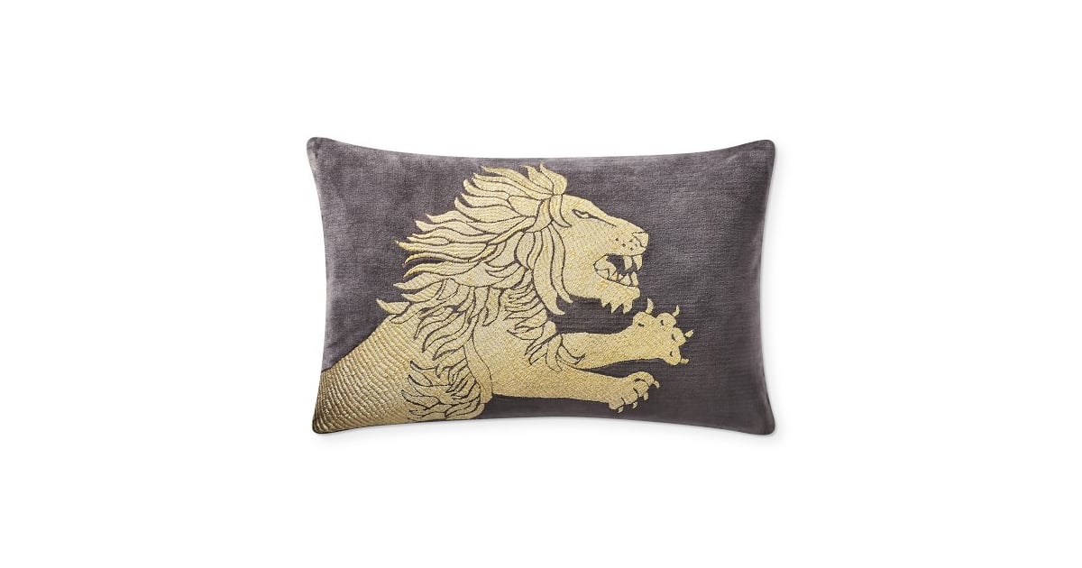 House Targaryen Feroce Leone Zardozi Lumbar Pillow Cover Game of Thrones Decor Inspiration by