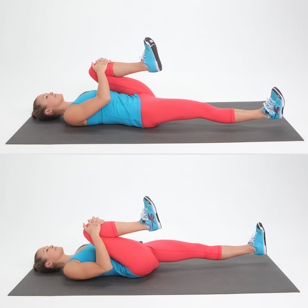 Lying Knee Tucks Best Recovery Stretches Popsugar Fitness Photo 13