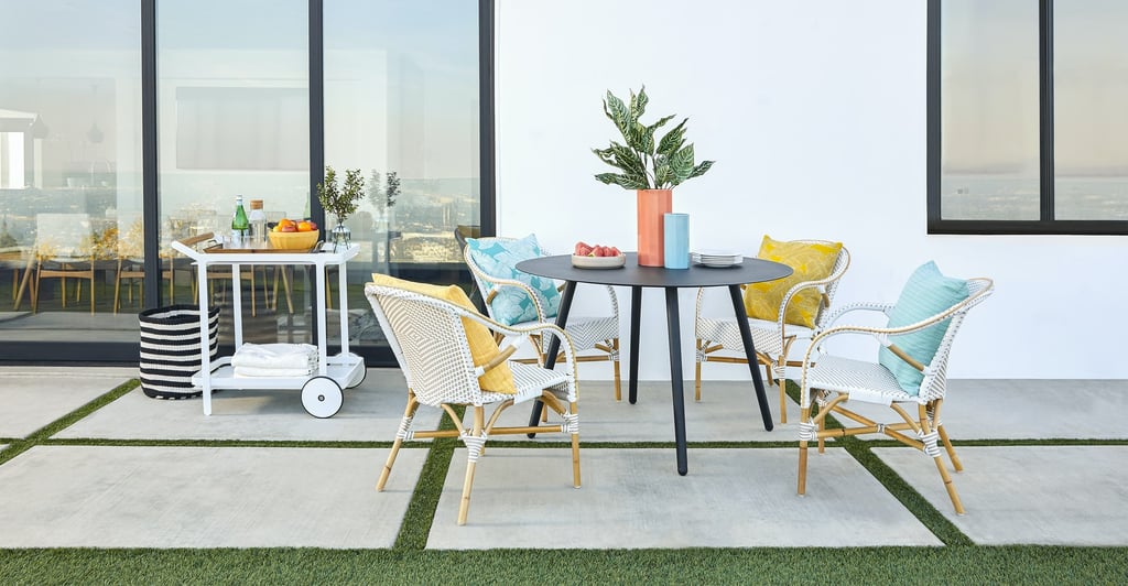 Article Toulouse Taupe / White Dining Armchair Best Outdoor Furniture on Sale For Fourth of