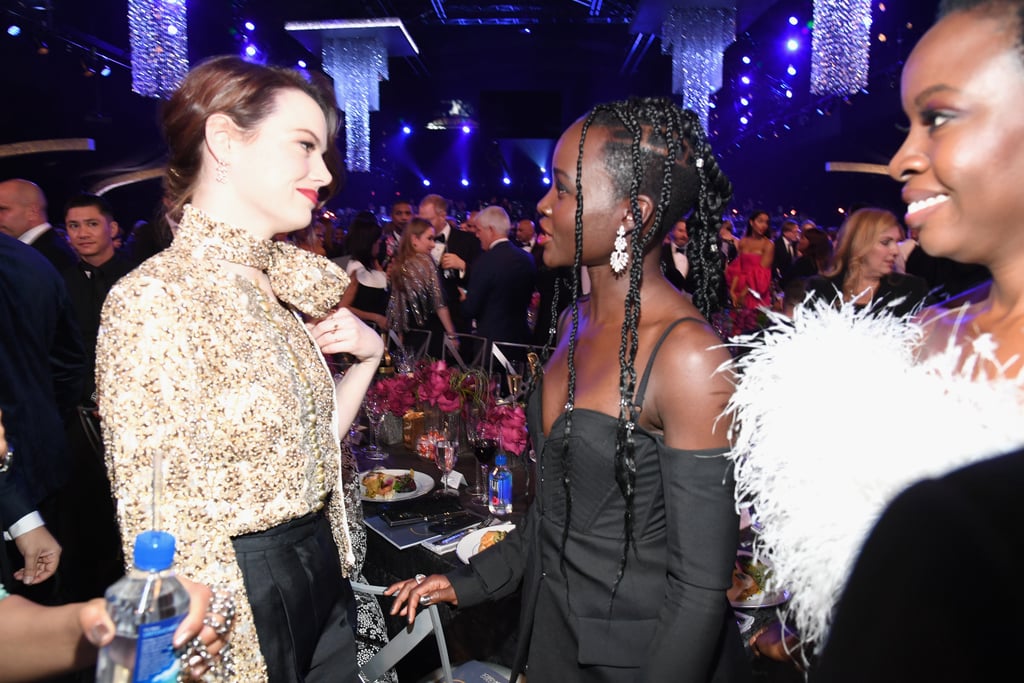 Pictured: Emma Stone, Lupita Nyong'o, and Danai Gurira