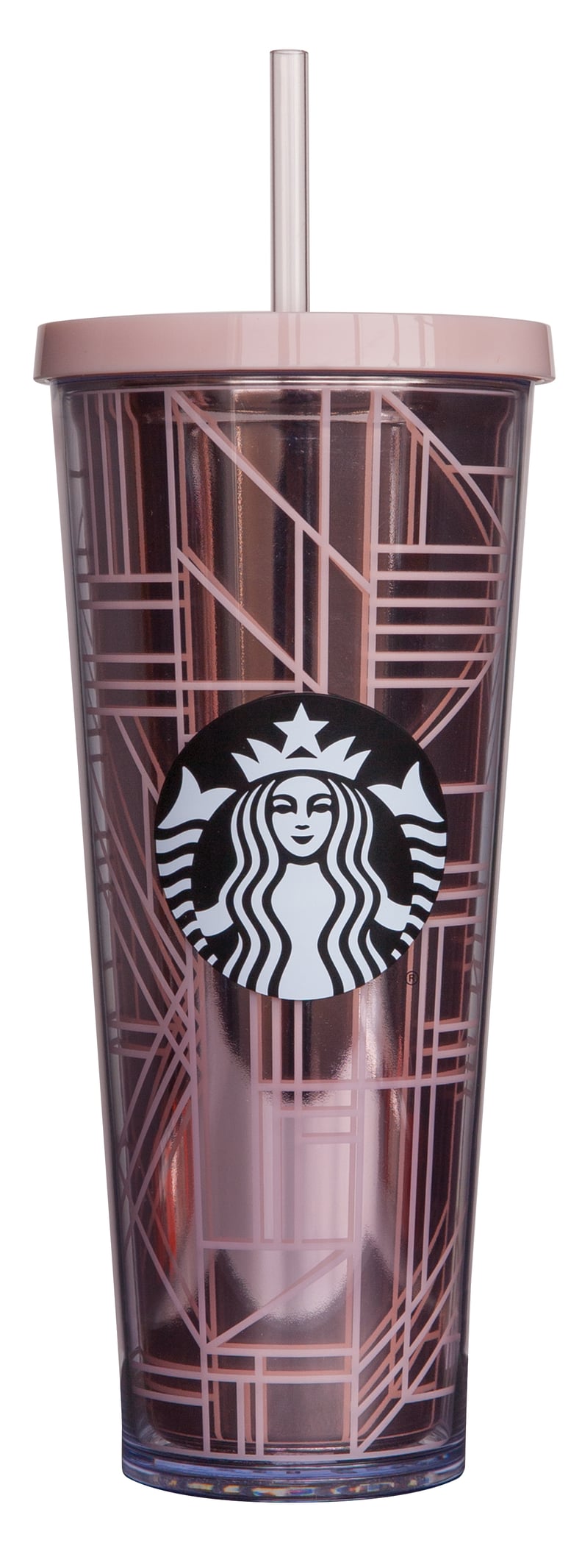 Plastic Pink Linework Geo Cold Cup ($17)