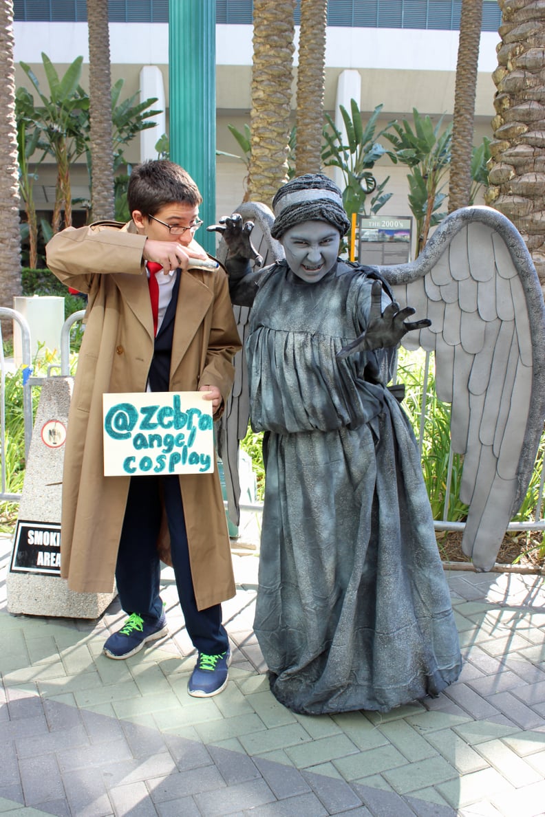 The Doctor and a Weeping Angel — Doctor Who
