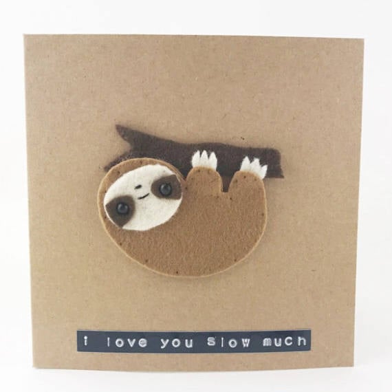 MombiAndTed Sloth Valentine