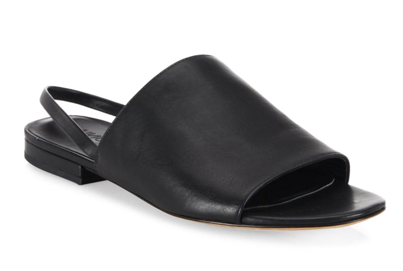 Vince Dawson Leather Flat Slingback Slides