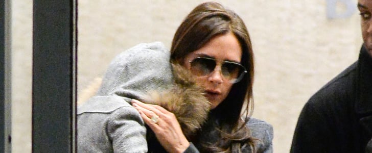 Victoria Beckham and Harper at the Airport in NYC