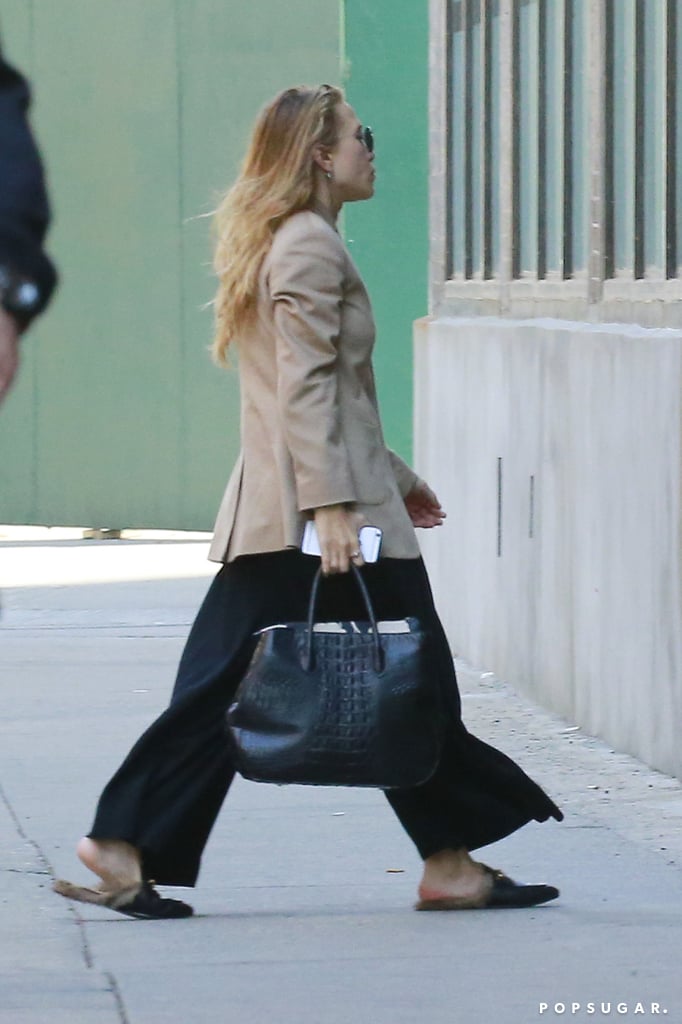 Mary-Kate Olsen Wearing Gucci Slippers