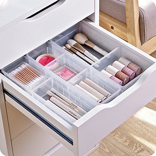 Chris.W Desk Drawer Organiser Tray With Adjustable Dividers