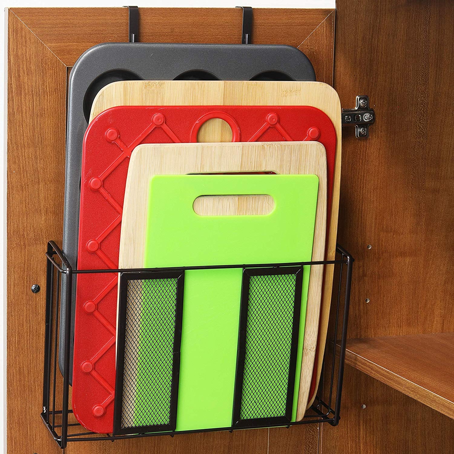 Simplehouseware Over Cabinet Door Organizer Messy Kitchen