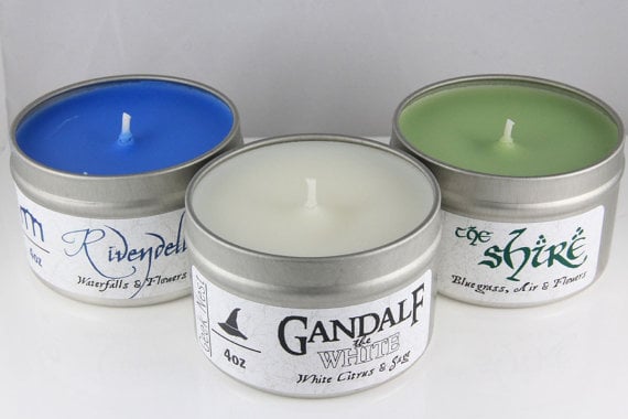 Lord of the Rings candle set