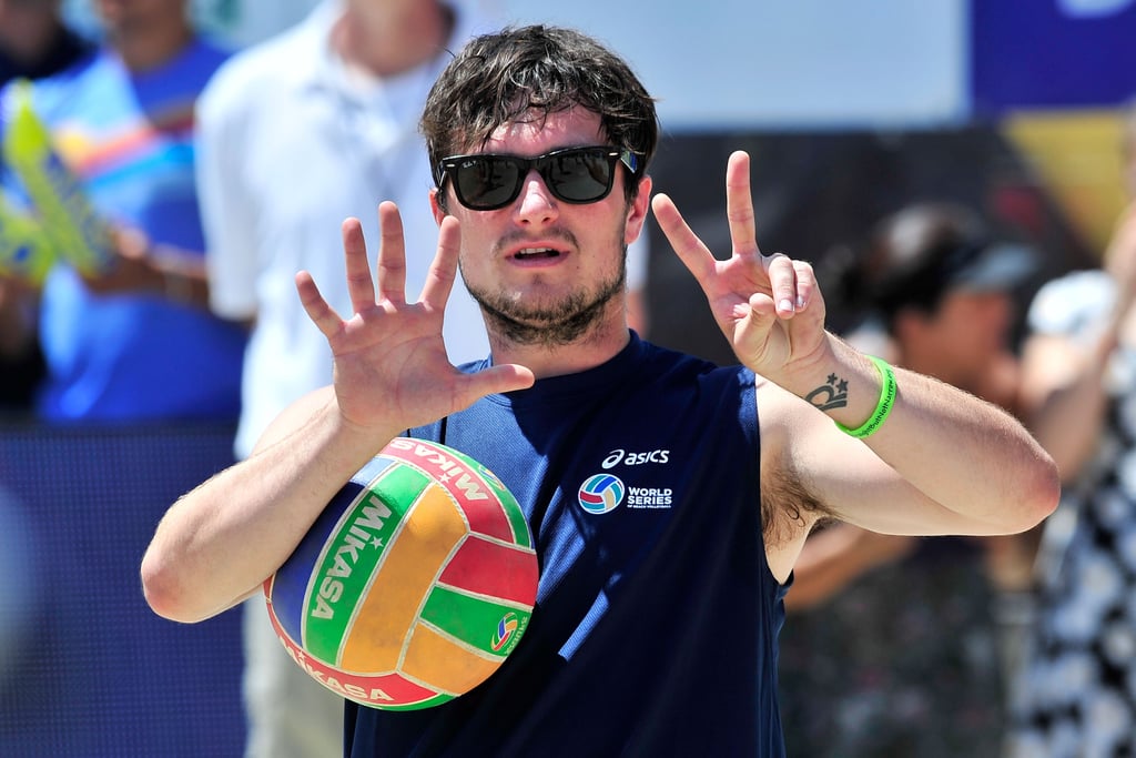 Josh Hutcherson at Asics Celebrity Volleyball Match