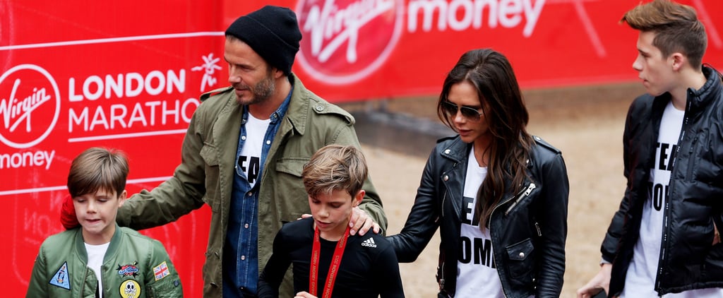 Beckham Family at London Marathon 2015 | Pictures