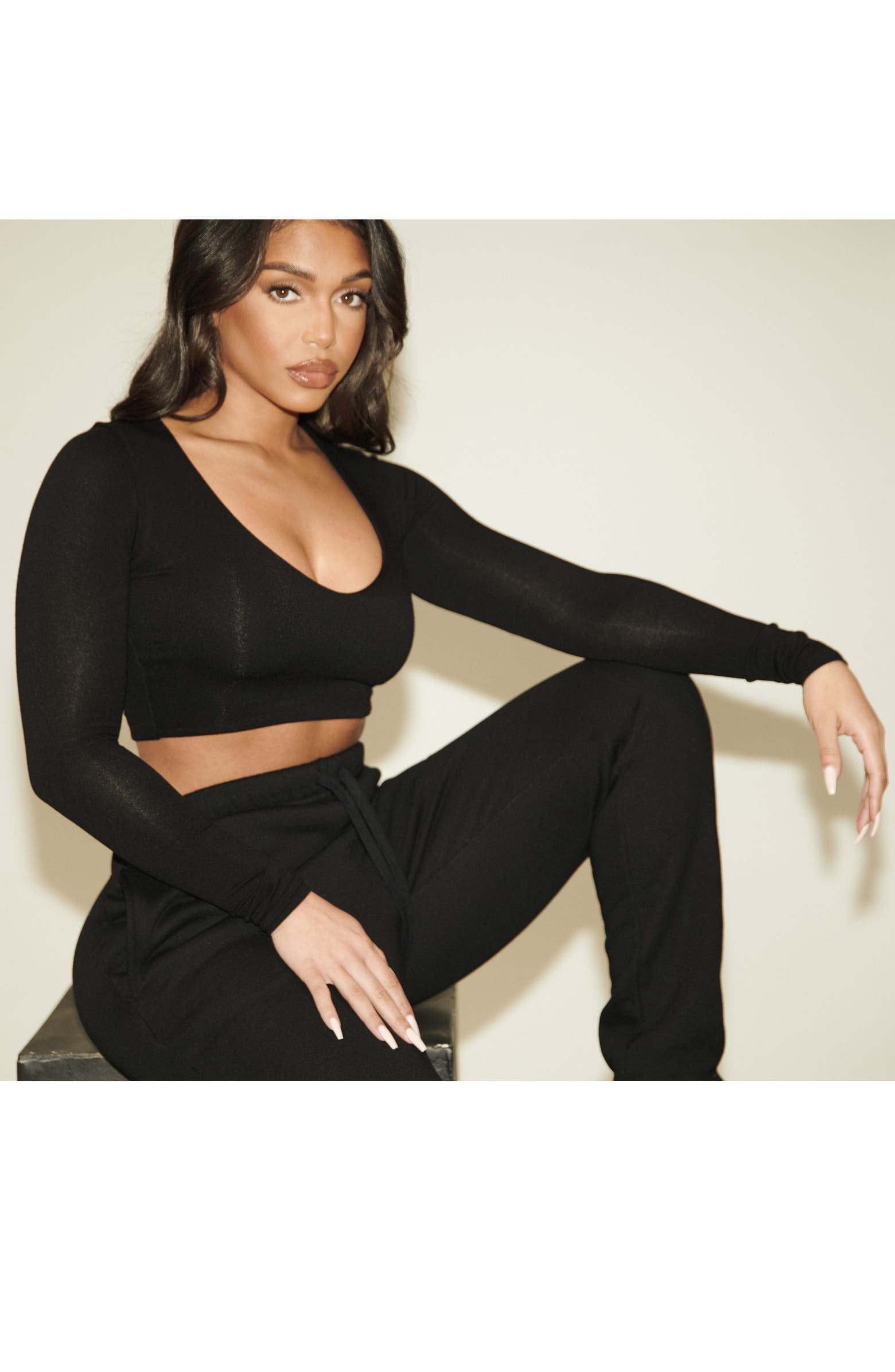 Naked Wardrobe x Lori Harvey Scoop Neck Crop Top, Lori Harvey's Naked  Wardrobe Collab Is Available at Nordstrom and Selling Fast!