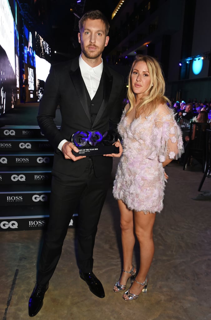 Calvin Harris and Ellie Goulding at GQ Awards September 2016