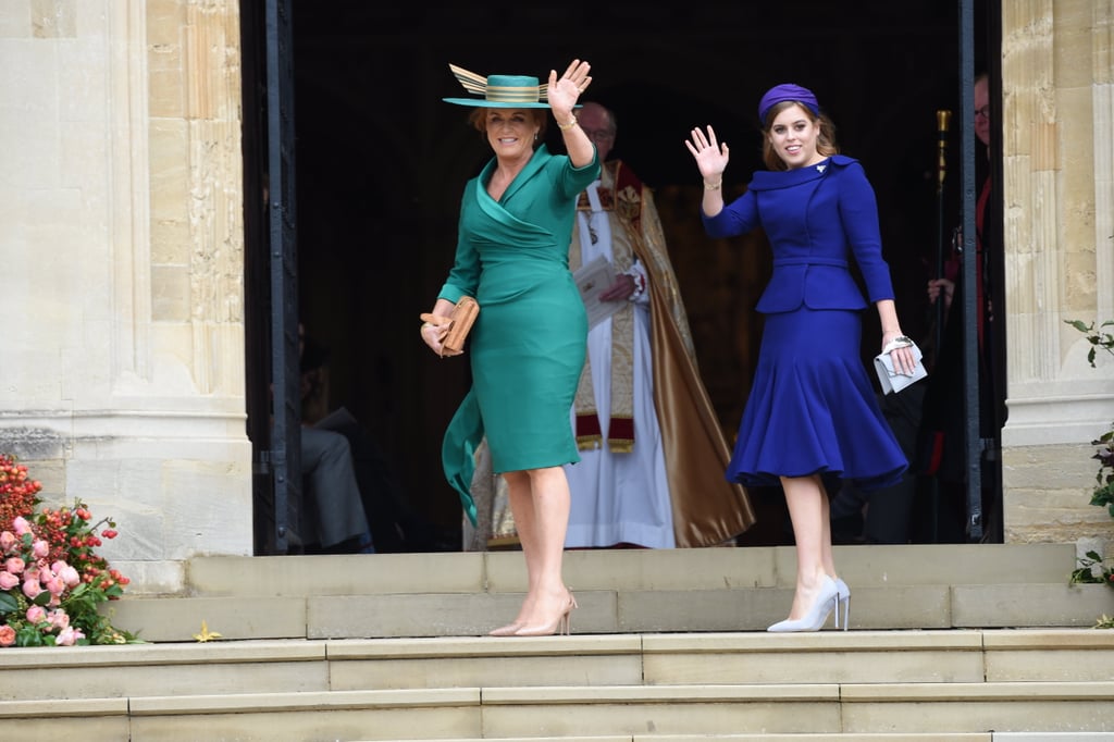 Sarah Ferguson Dress at Princess Eugenie's Wedding 2018