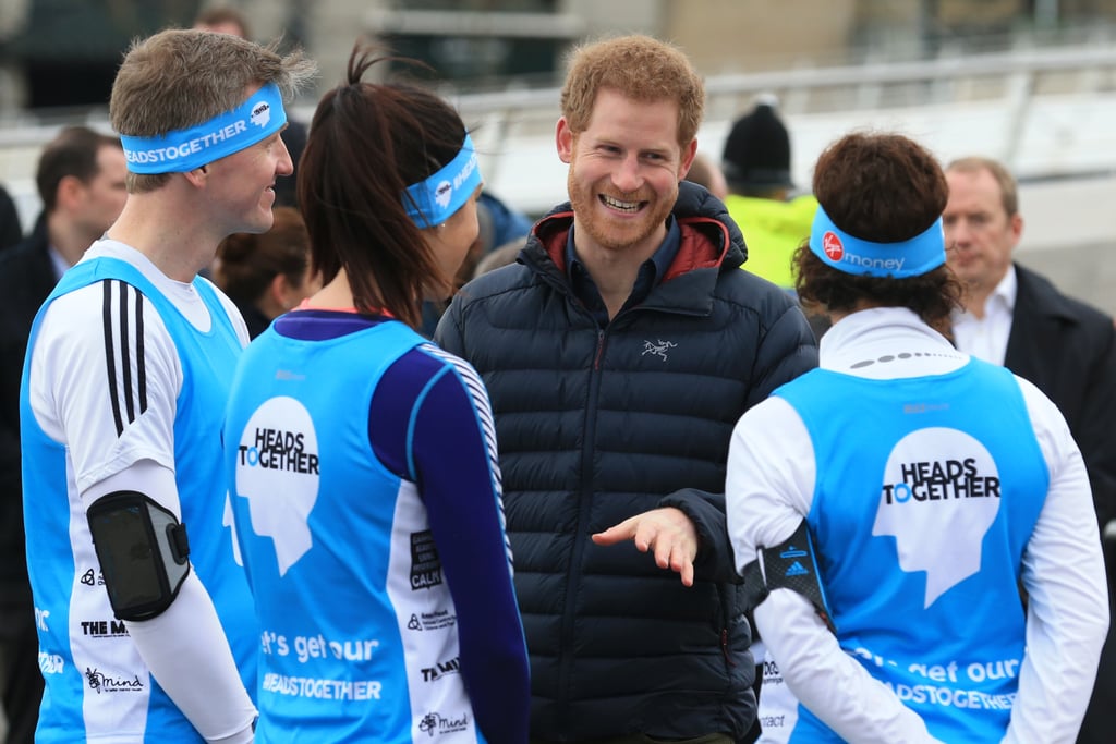 Prince Harry at Training Session in England February 2017