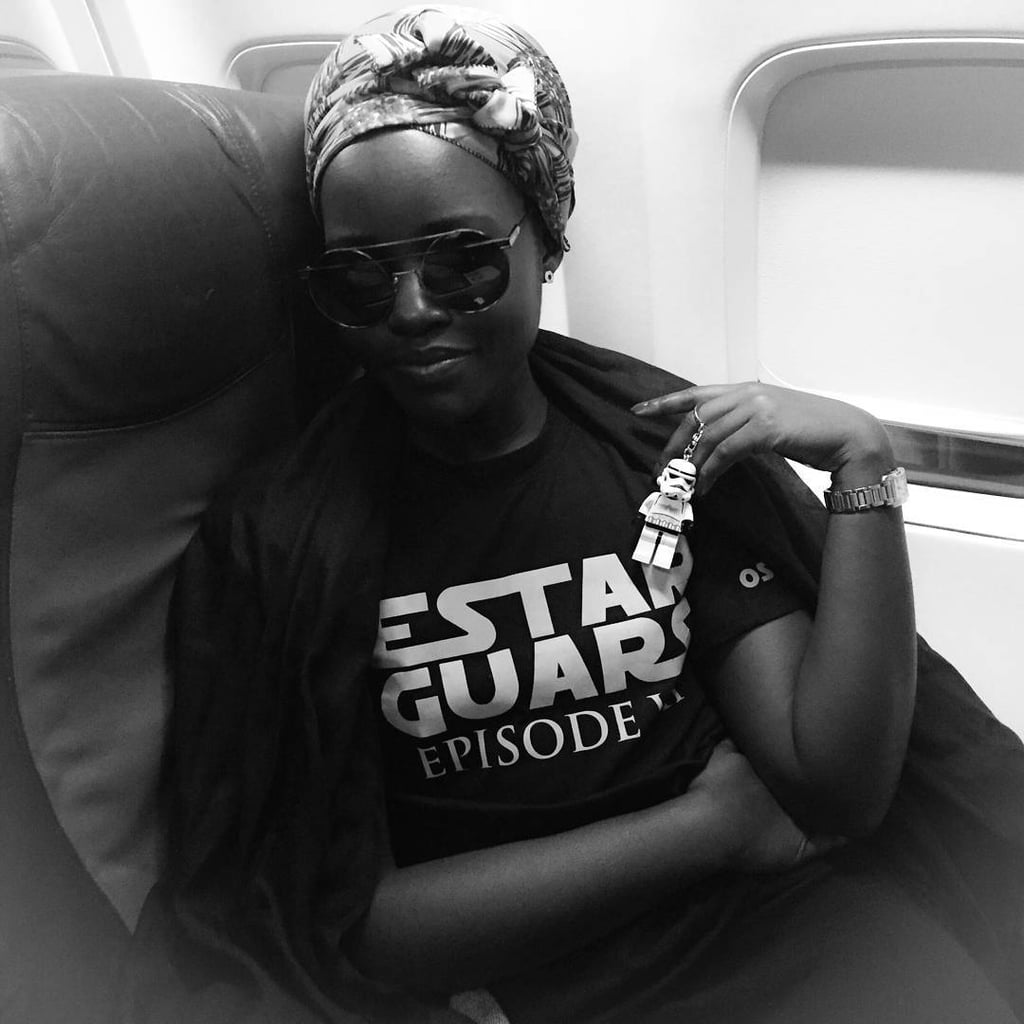 Lupita Nyong'o Wears an "Estar Guars" T-Shirt