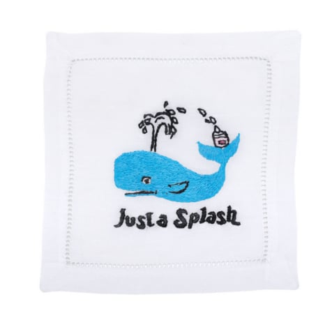 August Morgan "Just a Splash" Cocktail Napkins ($36 for set of four)
