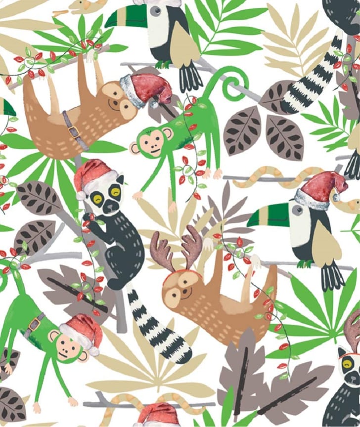 Rainforest Animals Holiday Gift Wrapping Paper | Best Wrapping Paper ...