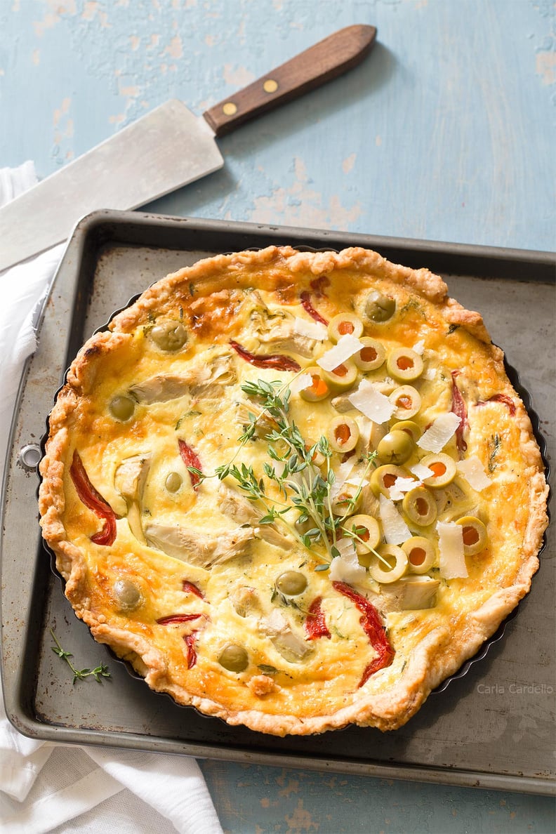 Artichoke Olive Quiche