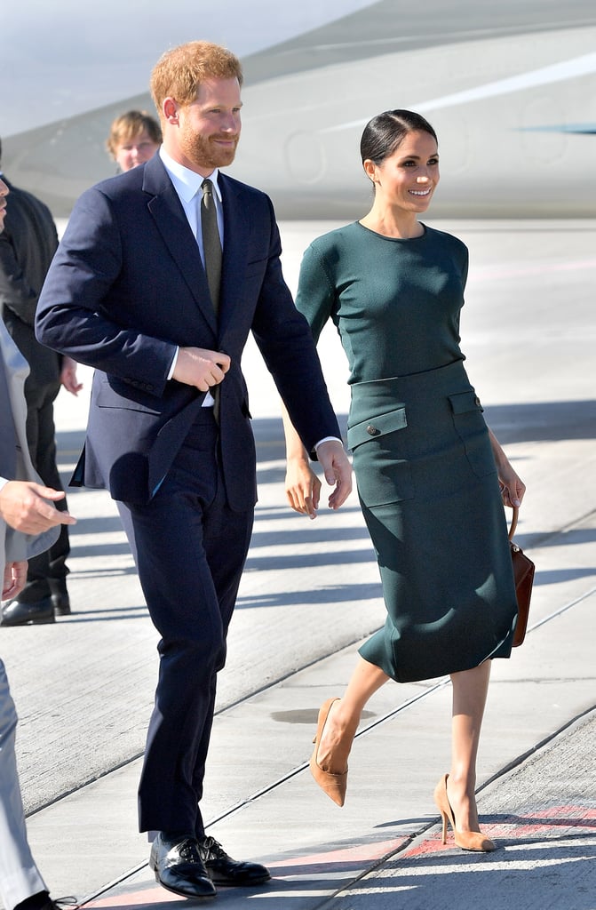 Meghan Markle Green Givenchy Outfit in Ireland 2018