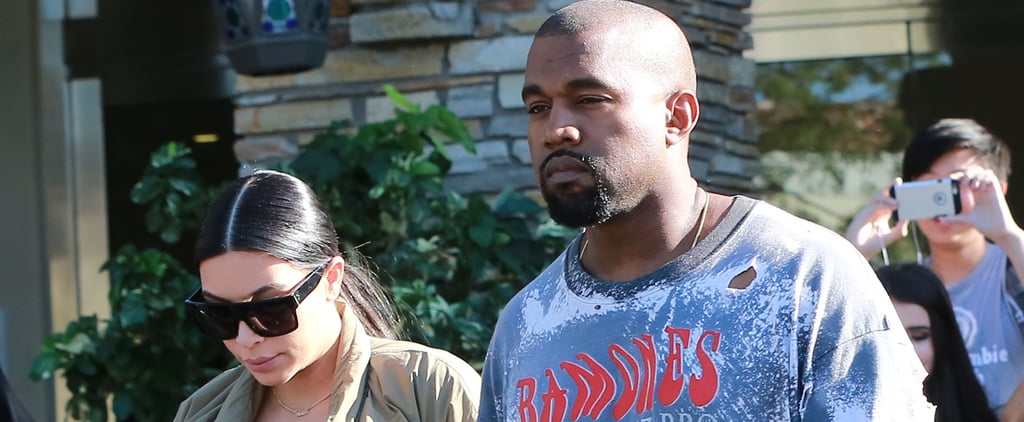 Kim Kardashian and Kanye West Out in LA October 2015