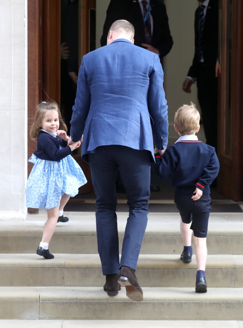 Charlotte Waved to Her Adoring Fans Before Meeting Brother Louis For the First Time