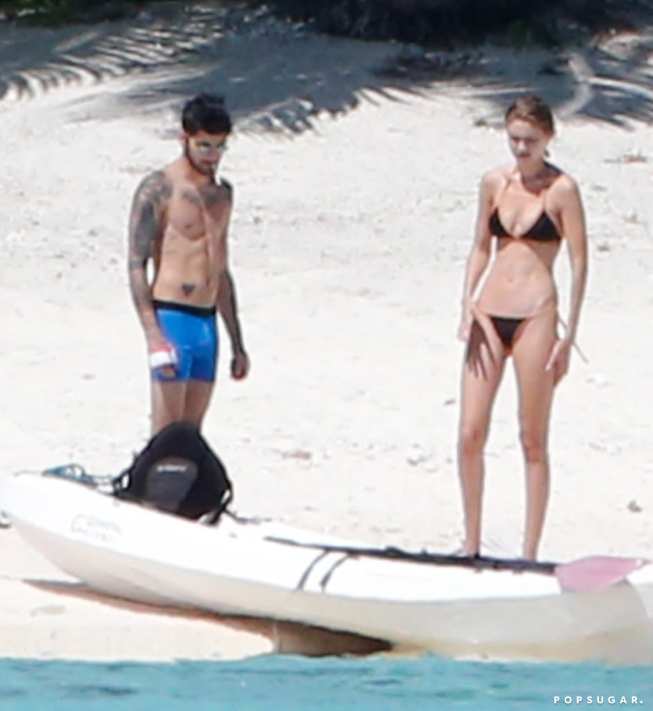 Gigi Hadid and Zayn Malik Vacation Pictures in Tahiti