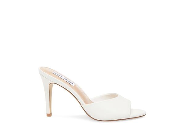 Steve Madden Erin White Leather Sandals