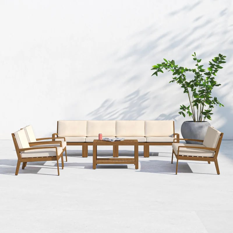 All modern outlet outdoor loveseat