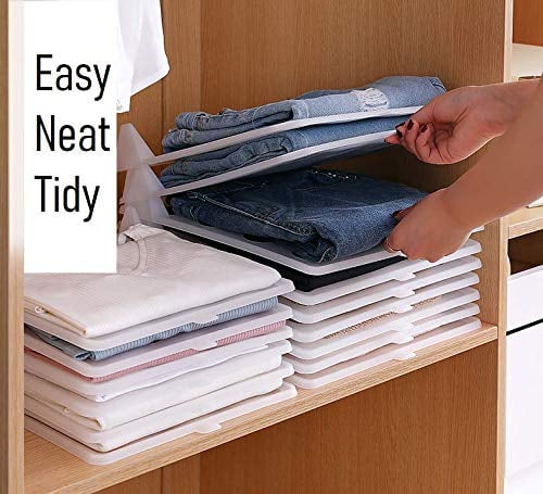 Foldable Stackable Folded T-Shirt Clothing Organizer