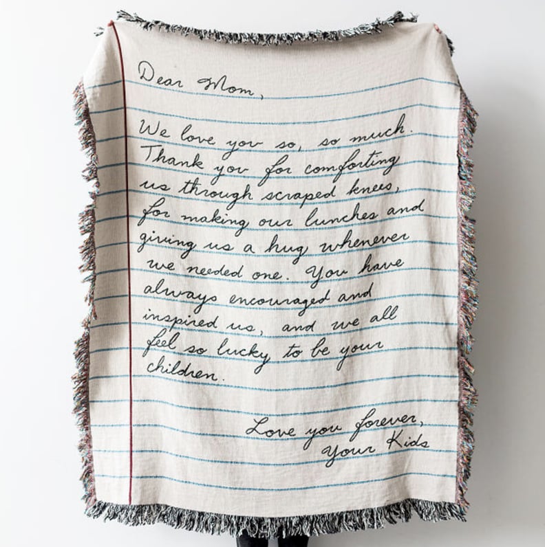 Personalized Hand-Written Letter Blanket